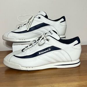 Brunswick Bowling Shoes Challenger II Men’s Size 13 White/Blue K113-9 Lace Up
